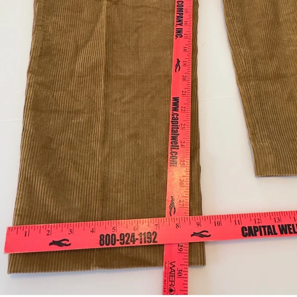 LL Bean Classic Fit Corduroy Pants Mens 37 Tan Brown Straight Leg 285254 - Picture 2 of 8